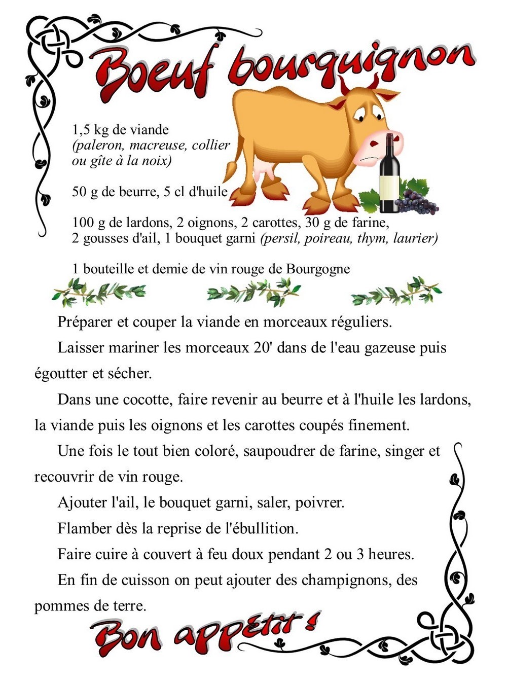 recette